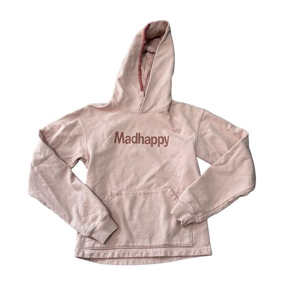 Madhappy Tops - Madhappy Classics Light Pastel Pink Logo Hoodie French Terry